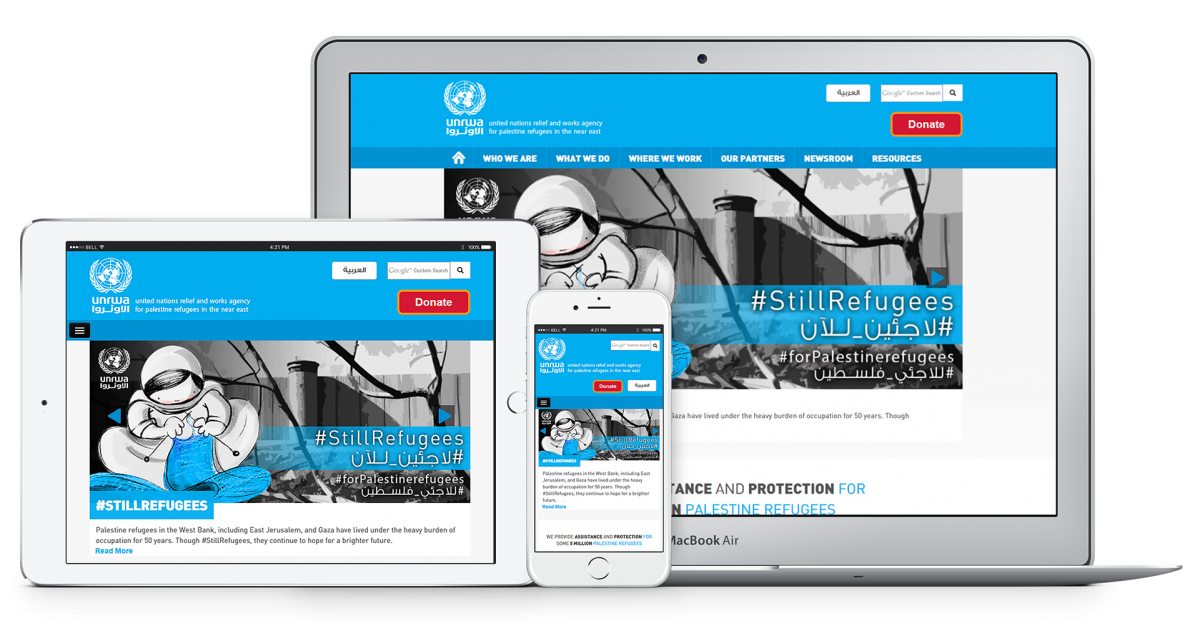 Website Case Study: (UNRWA) | Vardot