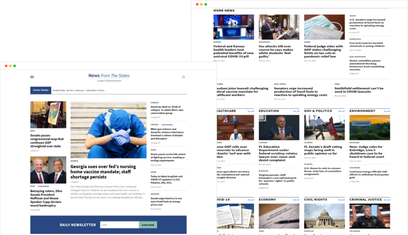 State Newsroom Case study header State Newsroom Case study header